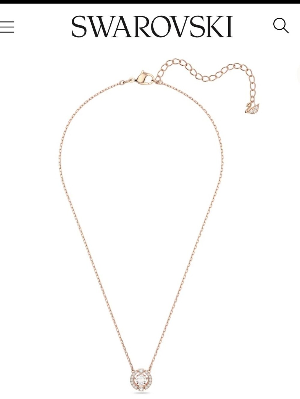 Una Swarovski Necklace - Rose Gold - Picture 15 of 16
